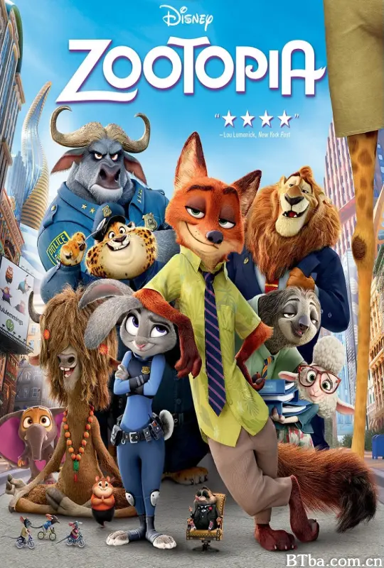 疯狂动物城 优兽大都会(港) 动物方城市(台) Zootopia (2016) 1080P/4K 高清免费观看 BT磁力 迅雷网盘下载