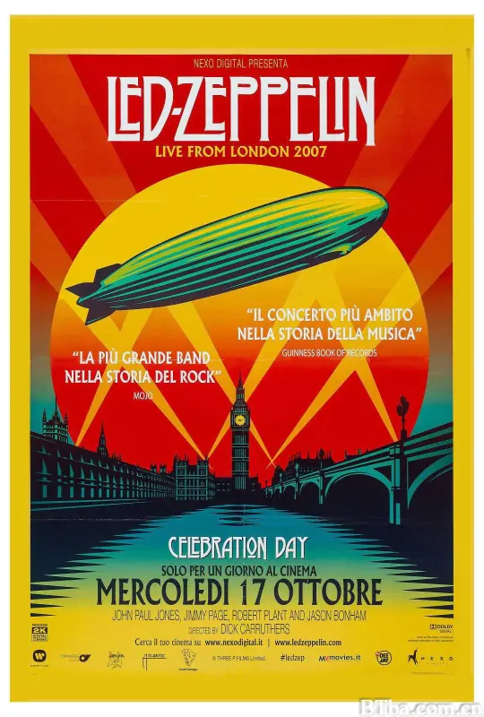 齐柏林飞艇：庆祝日 Led Zeppelin: Celebration Day (2012) 1080P/720P BT磁力 迅雷网盘下载