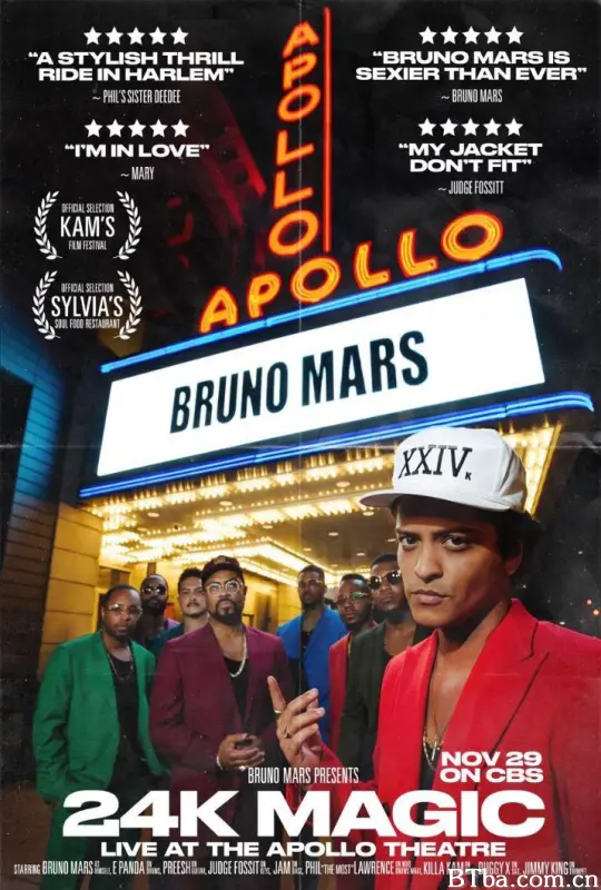 Bruno Mars: 24K Magic Live at the Apollo (2017) 1080P BT磁力 迅雷网盘下载-影音屋