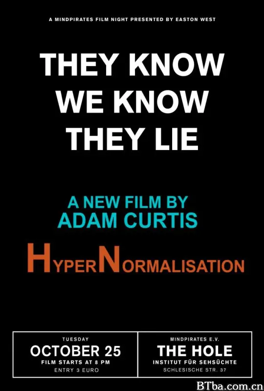 超正常化 Living in an Unreal World 生活在虚幻的世界 HyperNormalisation (2016) 1080P/720P BT磁力 迅雷网盘下载-影音屋