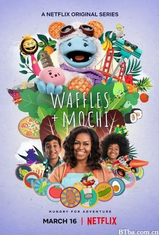 松饼与麻薯/Waffles + Mochi