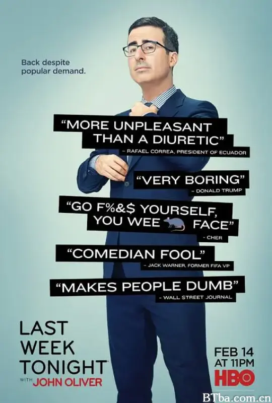 约翰·奥利弗上周今夜秀 第三季/Last Week Tonight with John Oliver Season 3