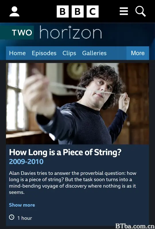 地平线系列：一根绳子有多长？/Horizon: How Long Is a Piece of String?