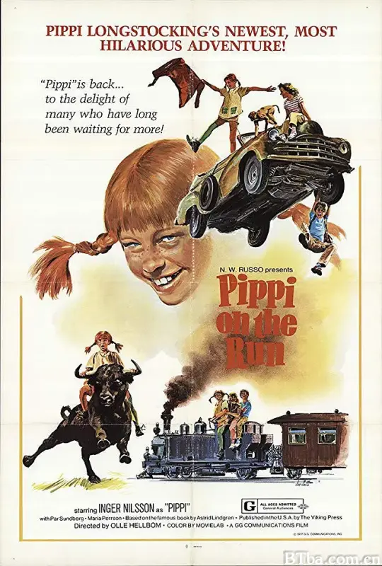 与长袜子皮皮一起奔跑/På rymmen med Pippi Långstrump