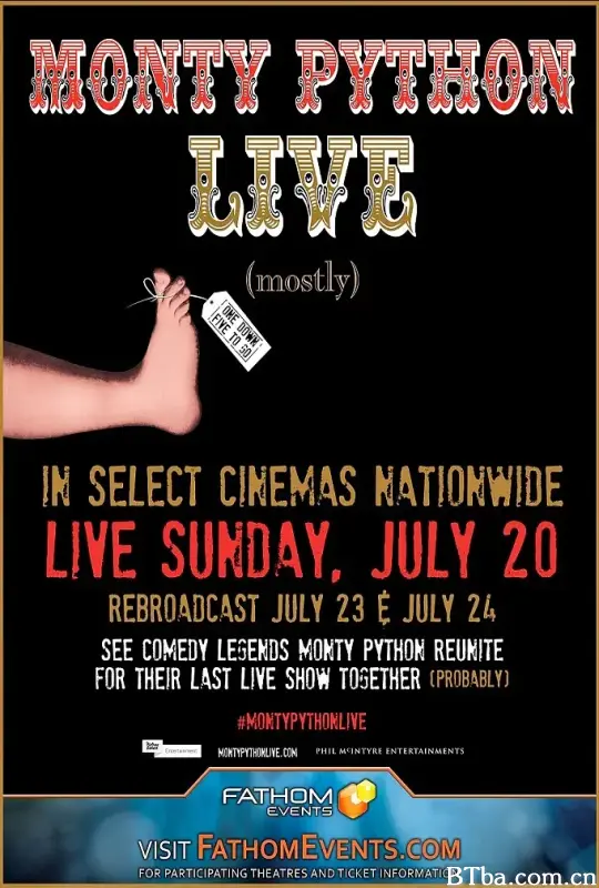 巨蟒剧团伦敦O2告别演出/Monty Python Live (Mostly)